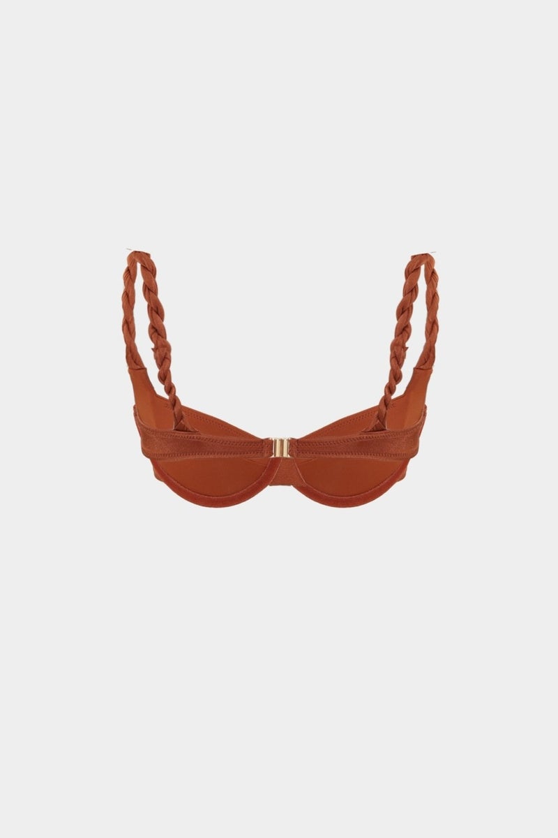 Açelya Okcu Azalea Okcu Premium Twist Strap Detailed Frigg Fit Women's Bikini Top  - Image 2