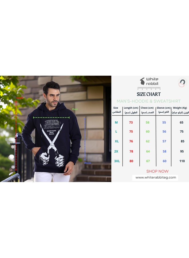 WHITE RABBIT Trendy Printed Hoodie - Image 5