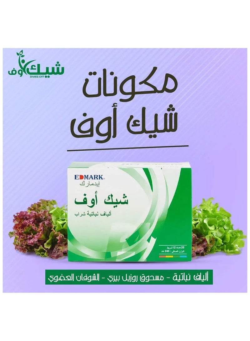 لارا_أكتيف مشروب شيك أوف فايبر للتخلص من الإمساك وتنظيف القولون (12 × 20 جرام) 240 جرام - Image 2