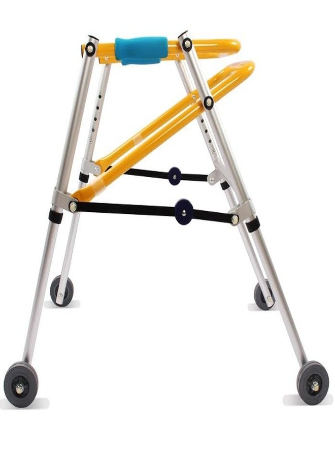 eOnekart CP Child Rollator Walker | Lightweight Foldable Reverse Walker for Kids | Soft Wheels | Aluminum Frame | Height Adjustable | Child Stand & Mobility Support for Cerebral Palsy - Image 1
