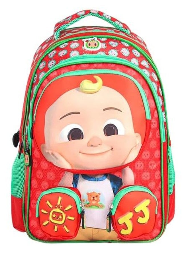 STRIDERS CocoMelon JJ Premium School Bag for Kids - Lightweight, Durable Backpack with Padded Comfortable Straps & Fun JJ Design - Perfect for Preschool & Toddlers - Age 3-5 Years - 14 inches - Image 1