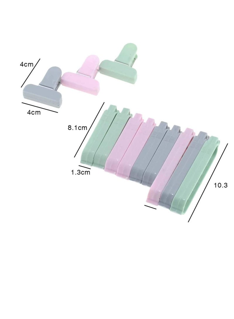 Sealing Clips Food Sealing Clips Plastic Bag Sealing Clip Clamp Sealer for Kitchen Snack Bag Clips Crisp Packet Clip Fresh Food Storage Clips Sealer Colorful 12 Pcs - Image 4