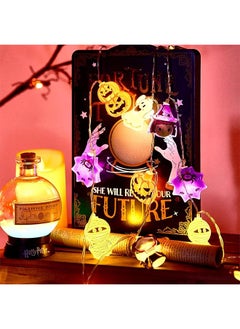 erorex Halloween String Lights Decorations 20 Led 9Ft Halloween Window Lights Battery Operated Not Included With 2 Modes Pumpkin Led String Lights Window Lights For Home Halloween Party Decor  - Image 3
