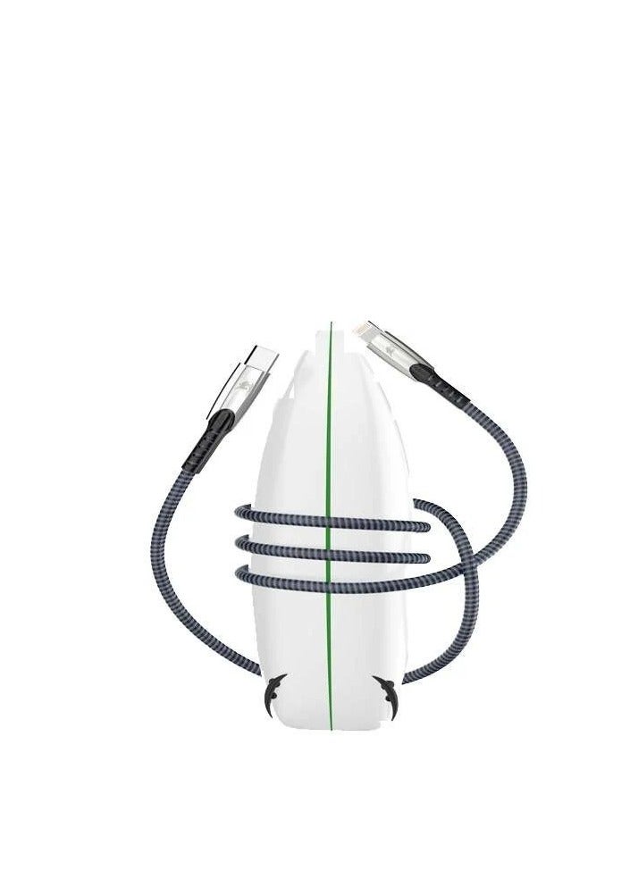 Spark berry PD iPhone cable, 1.2m cm long, 3 amp power, gold and navy blue - Image 3