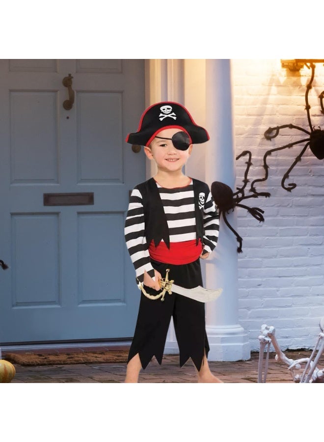 Daytoyz Pirate Costume for Kids, Pirate Accessories Costume | Costume Pirate Boys Cosplay Suit - Cute Pretend Play Costume, Kids Dress Up for Halloween, Role Play - Image 3