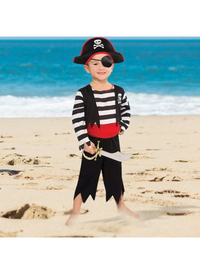 Daytoyz Pirate Costume for Kids, Pirate Accessories Costume | Costume Pirate Boys Cosplay Suit - Cute Pretend Play Costume, Kids Dress Up for Halloween, Role Play - Image 2