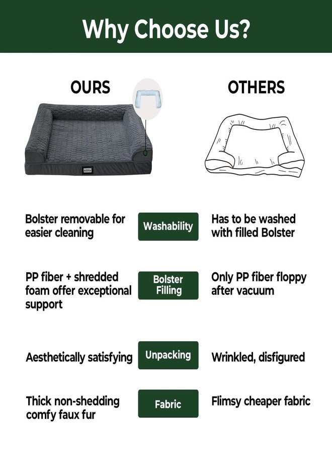 بالنس سرير BALANCE الطبي للكلاب، أريكة إسفنجية على شكل خلايا البيض لنوم الحيوانات الأليفة، أريكة للحيوانات الأليفة بغطاء قابل للإزالة والغسل وبطانة مقاومة للماء، سرير مريح للكلاب الصغيرة، أزرق - Image 5