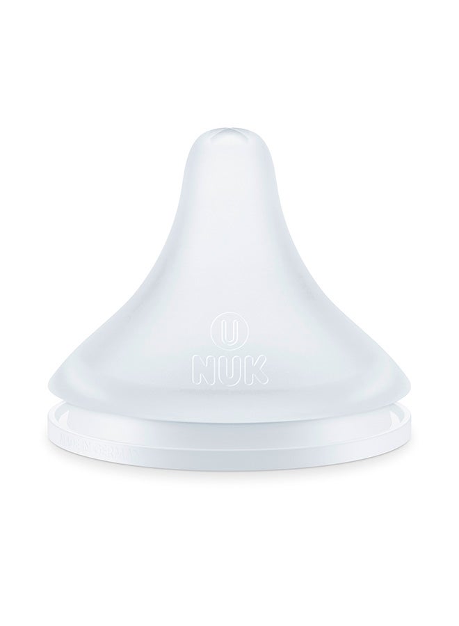 NUK Perfect Match Baby Bottle Drinking Teat | From 6 Months | Adapts To Baby | Anti-Colic | Bpa Free | Silicone Teat For Bottles, Universal | Pack Of 2 - Image 2