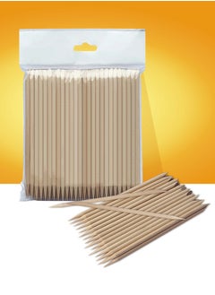STALEKS PRO Nail Art Orange Stick Cuticle Pusher/Remover - EXPERT | Wooden 150 MM (100 PCS)  - Image 1