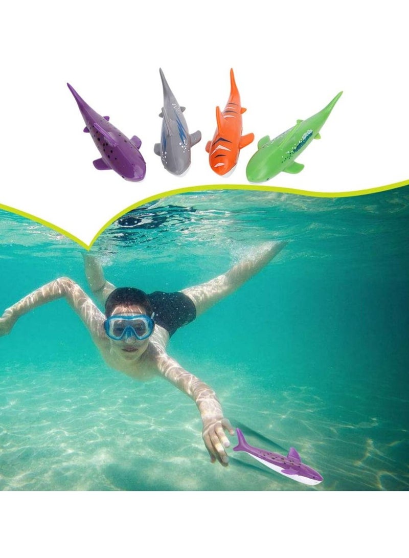 لعبة الغطس بركة السباحة تحت الماء رمي الغوص نسف سمك القرش 4 قطع - Image 3