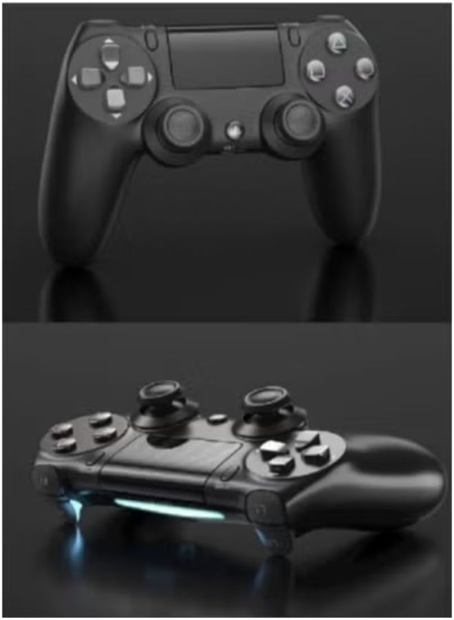 TIGER DUALSHOCK 4 Wireless Controller for PlayStation 4 – Black | PS4 Bluetooth Gamepad with Touchpad, Motion Sensors, Built-in Speaker & Light Bar | Ergonomic Design with Precision Joysticks, Vibration Feedback & Rechargeable Battery | Multiplayer Gaming Ready  - Image 2