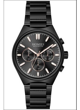 Homies Men's Black Color Functions Active Wristwatch + Bracelet Gift  - Image 1