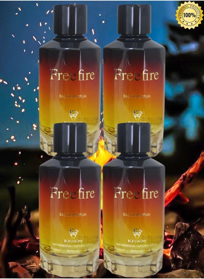 4 Pieces FreeFire Kesem Perfume EDP 100ML - pzsku/Z62263F917C3567966D0DZ/45/_/1722940366/98035618-5f66-42b6-84b1-2589d1c628a2