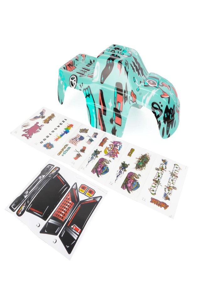 SummitLink Custom Body Graffiti Blue Compatible for 1/10 Stampede 4x4 VXL 2WD Slayer RC Car or Truck (Truck not Included) ST-GB-01 - Image 2