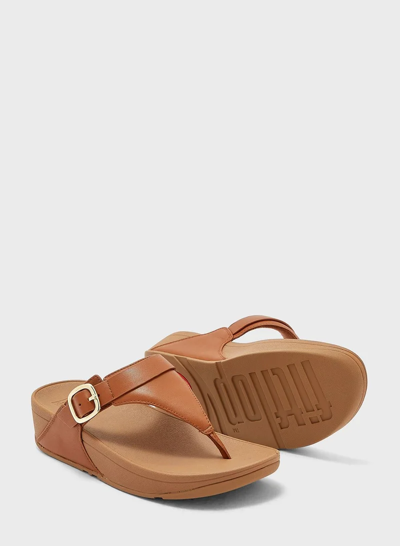 FitFlop Lulu Adjustable Toe Post Wedge Sandals