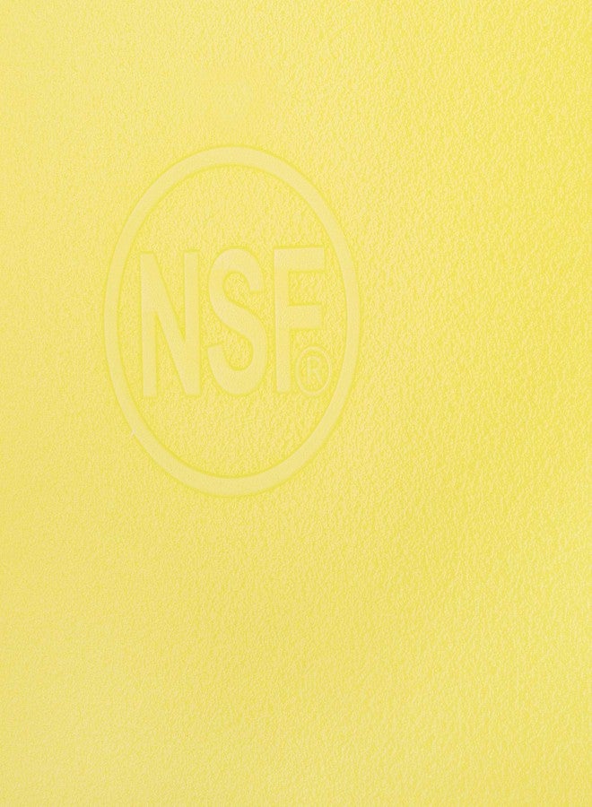 ثيرتين سيفس لوح تقطيع أصفر من ثيرتين شيفز - مقاس 18 × 12 بوصة للدواجن والدجاج - بلاستيك عالي الجودة للاستخدام التجاري في خدمات الطعام، سمك 1/2 بوصة، قابل للغسل في غسالة الأطباق - Image 3