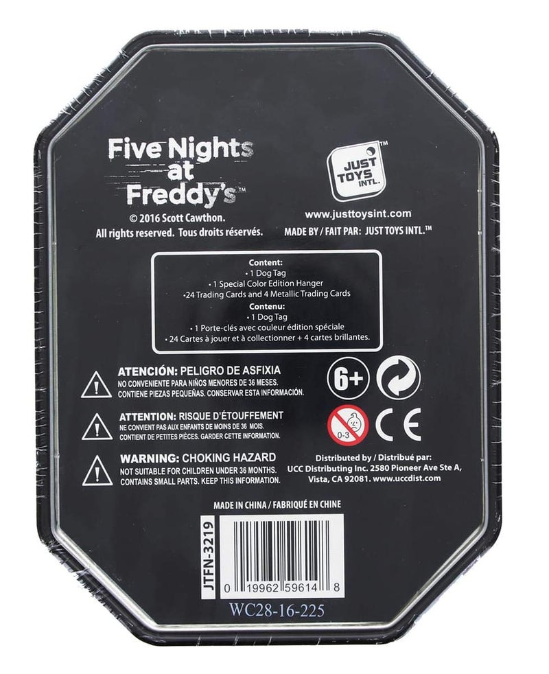 Five Nights at Freddy's Collectable Dog Tag Trading Card and Key Chain Tin Set - Image 4