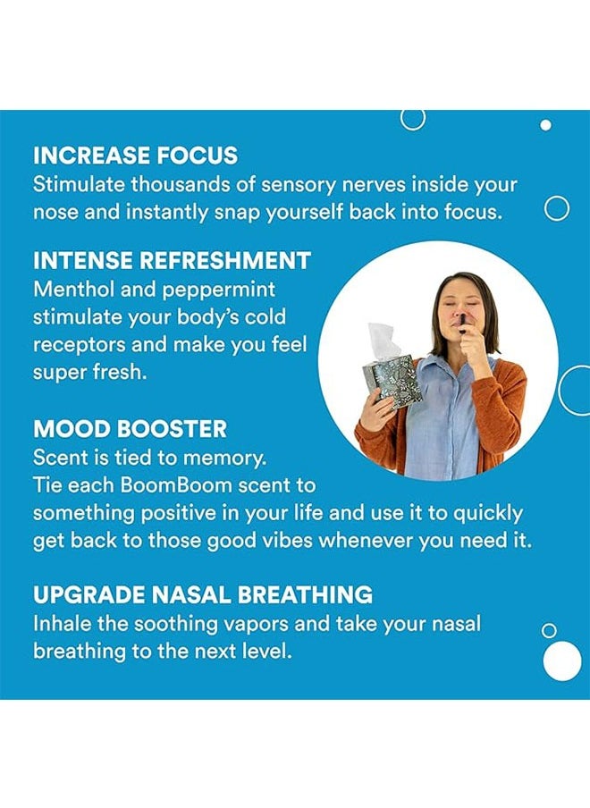 Boom Boom Nasal Stick 3 Pack, Experience Breathing Like Never Before, Enhances Breathing, Boosts Focus, Fresh Cooling Sensation  - Image 3