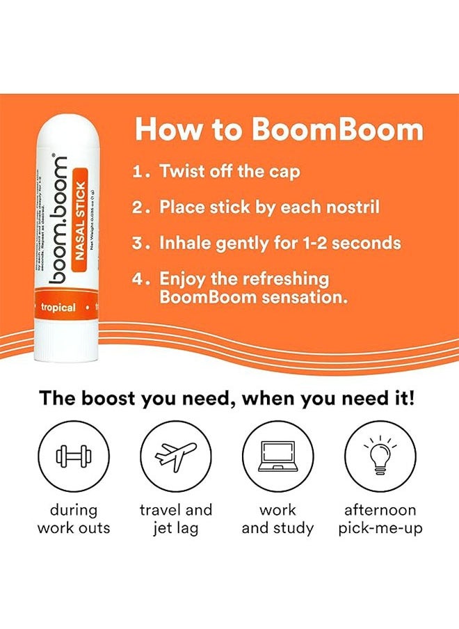Boom Boom Nasal Stick 3 Pack, Experience Breathing Like Never Before, Enhances Breathing, Boosts Focus, Fresh Cooling Sensation  - Image 4