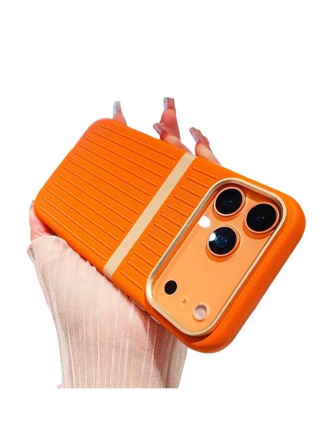 general Suitable for iPhone 17ProMax/17Pro mobile phone case TPU+leather magnetic skin-absorbing anti-fall protective cover - Image 1