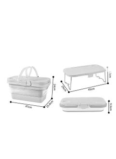 Alhor Camping & Hunting Tools 2 IN1 FOLDING BUCKET TABLE 16 LITER 47*25.8*24CM  - Image 3