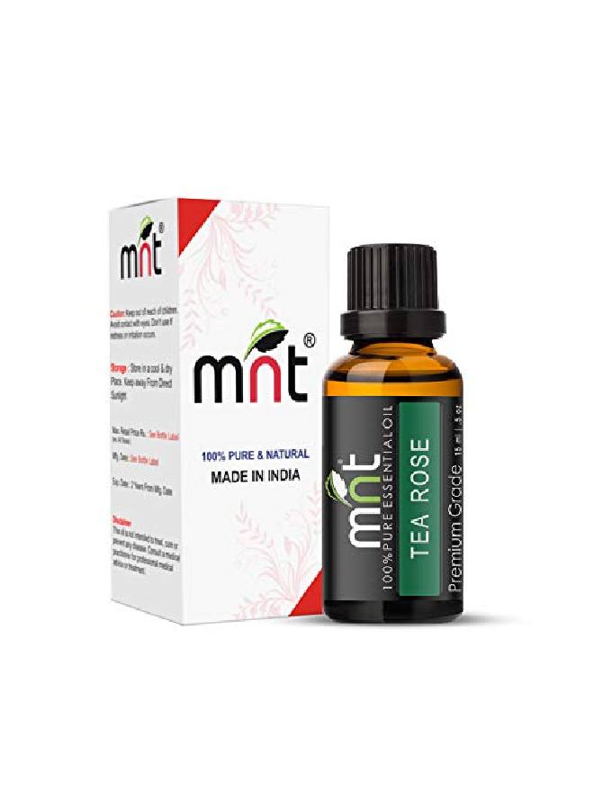 MNT Tea Rose Essential Oil 100% Pure l & Undiluted For Skin Care & Hair Care (15ML) - Image 1