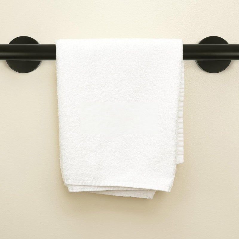 Ciieeo 304 Stainless Steel Black Towel Rack Hanger 30cm Wall-Mounted Bathroom Towel Bar Organizer for Home and Kitchen - Image 4