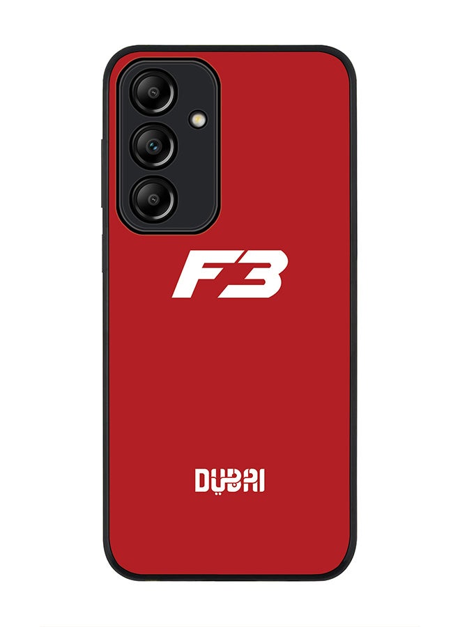 Stylizedd Rugged Black Edge Case for Samsung Galaxy A55, Slim fit Soft Case Flexible Rubber Edges Anti Drop TPU Gel Thin Cover -   Faz3 Dubai Red - Image 1