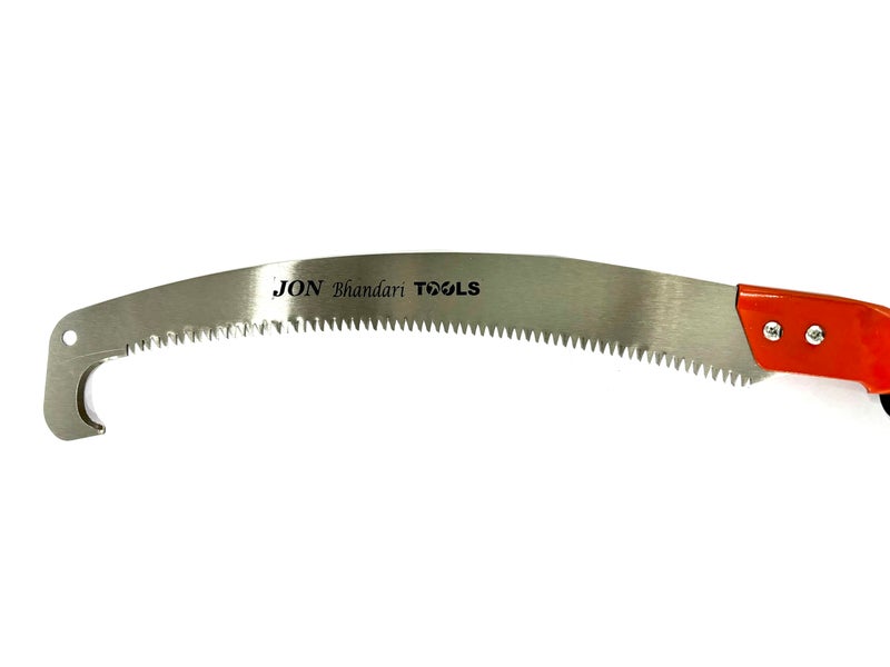 Jon Bhandari Tools Curved Pruning Saw 350mm with Hook – Hand Saw for Tree Branch Cutting & Trimming – Sharp Blade with Hooked Tip, Long Reach & Non-Slip Handle for Gardening - Image 2
