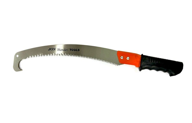 Jon Bhandari Tools Curved Pruning Saw 350mm with Hook – Hand Saw for Tree Branch Cutting & Trimming – Sharp Blade with Hooked Tip, Long Reach & Non-Slip Handle for Gardening - Image 5
