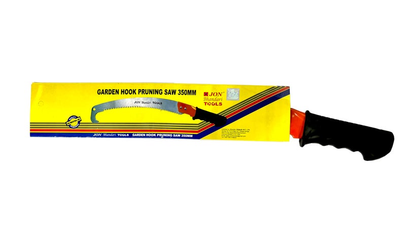 Jon Bhandari Tools Curved Pruning Saw 350mm with Hook – Hand Saw for Tree Branch Cutting & Trimming – Sharp Blade with Hooked Tip, Long Reach & Non-Slip Handle for Gardening - Image 4