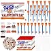Gosodeny 28 Pack Basketball Party Favor Set with Mini Hoop Pens Keychains Stickers Exchange Cards and Gift Bags Bulk Gifts Sports Birthday Goodie Bag Fillers for Adult - Image 2