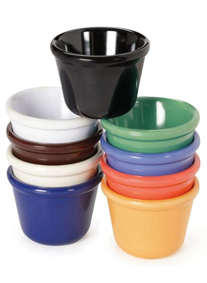 Get G.E.T. RM-400-MIX Mix Pack of 4 Mardi Gras Colors 4 oz. Ramekin, Break Resistant Dishwasher Safe Melamine Plastic, Ramekins Collection (Pack of 12) - Image 1