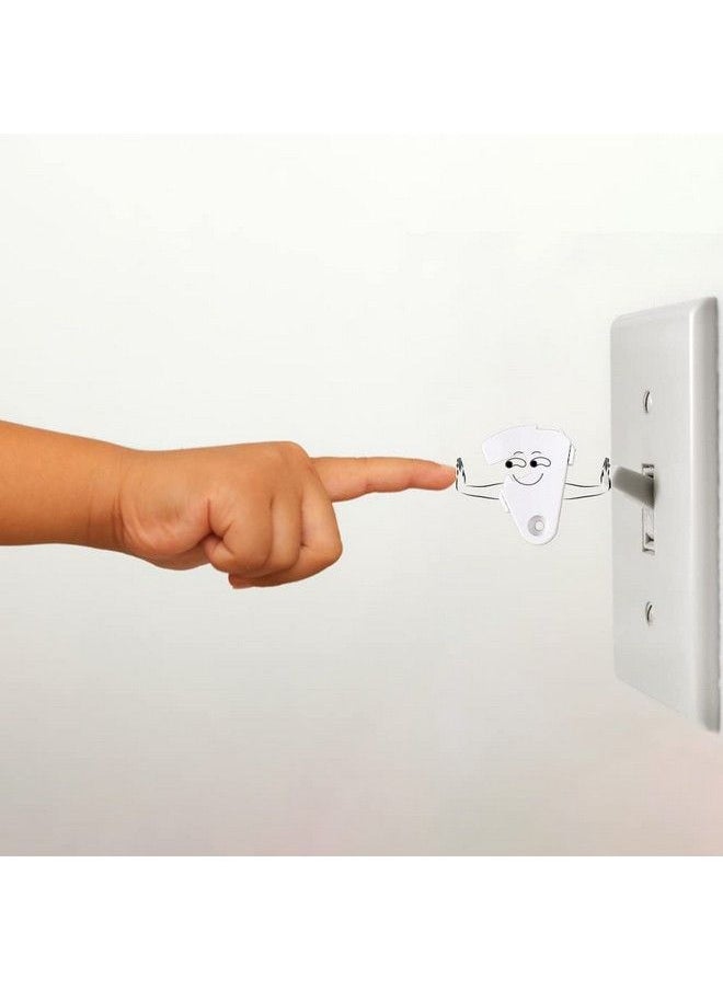 ILIVABLE - Toggle Light Switch Guard Ilivable Child Proof Switch Plate Cover Rotary Lock Protects Your Lights From Being Accidentally Turned On Or Off By Children And Adults (White 2 Pack) - Image 1