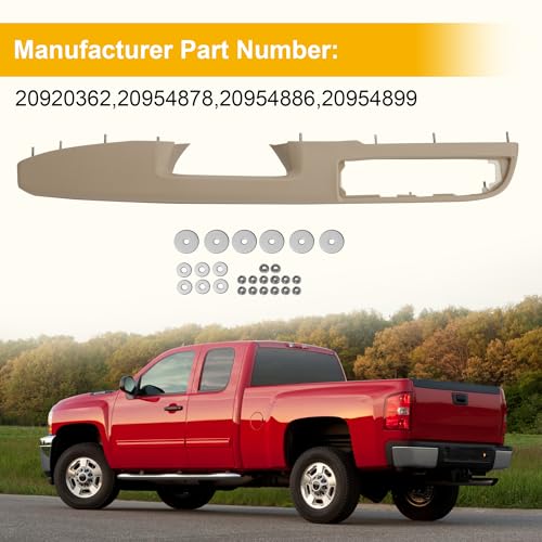 Jetuplusllc Front Driver Side Armrest Repair with Door Release Handle above Armrest (27 inch) 80995 Compatible with Select Chevrolet/GMC Models, Tan (OE Repair Solution) - Image 5