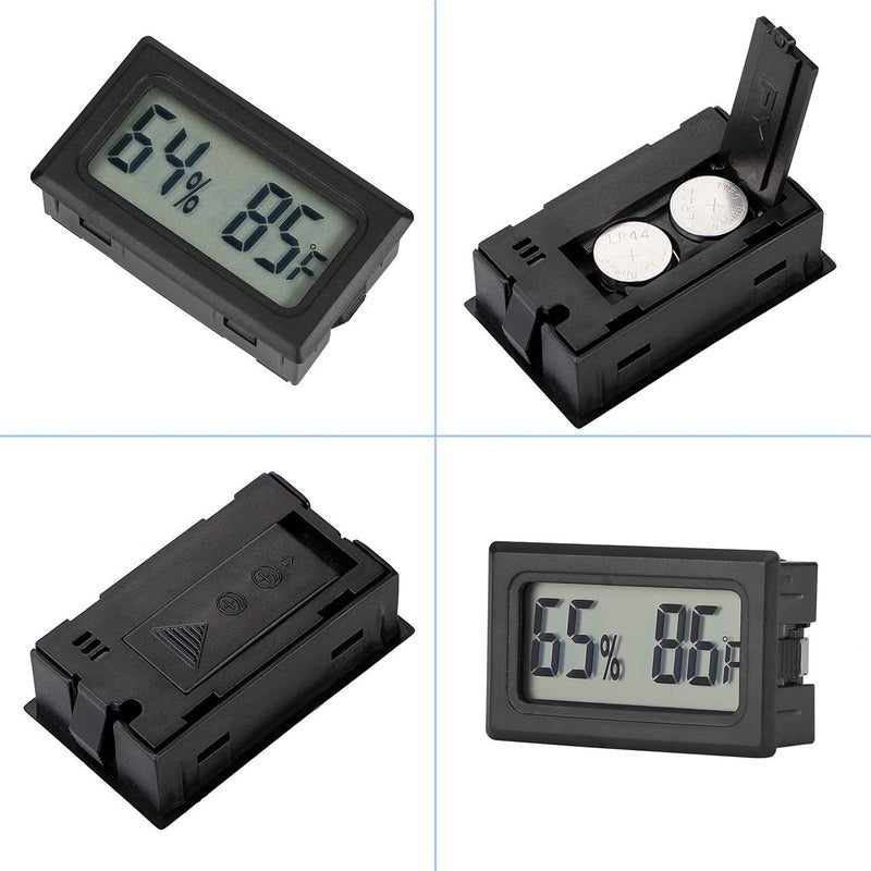Veanic 4-Pack Mini Digital Electronic Temperature Humidity Meters Gauge Indoor Thermometer Hygrometer LCD Display Fahrenheit (℉) for Humidors, Greenhouse, Garden, Cellar, Fridge, Closet - Image 5