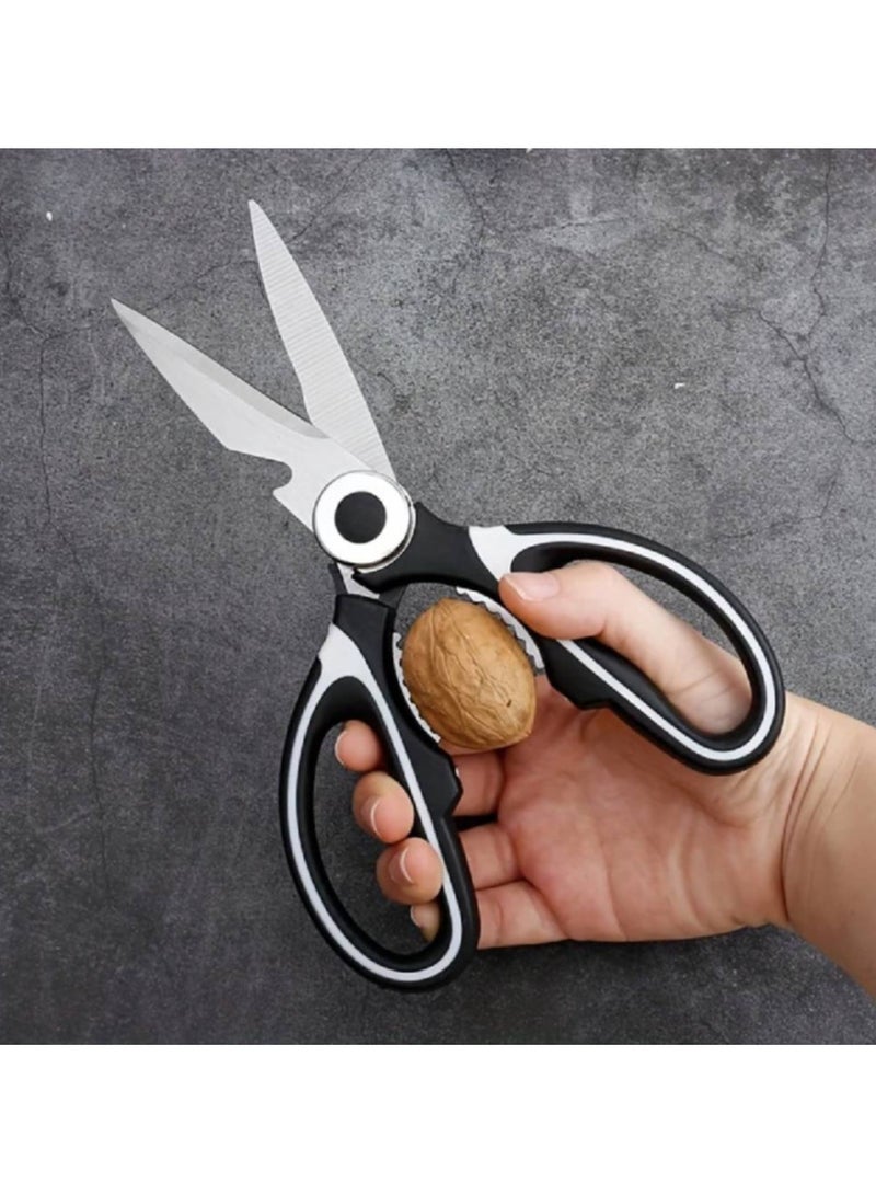 Multifunctional kitchen scissors Household fish cutting meat scissors Stainless steel scissors - Image 3