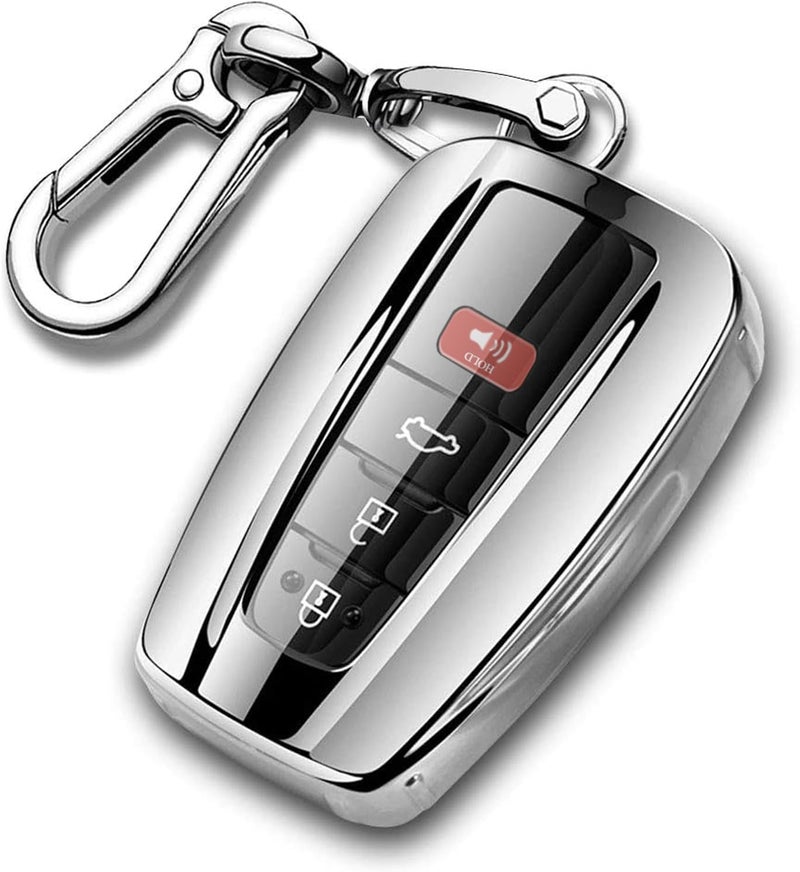 QBUC for Toyota Quicksand TPU car Key Cover, Quicksand Full Coverage Protection Quicksand Keychain Cover - Image 1
