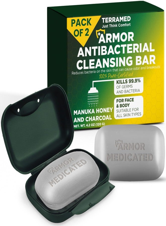 Terramed Just Think Comfort Antibacterial Soap Antibacterial Hand Soap for All Skin Types | Kills 99.9% of Germs & Bacteria | Helps with Jock Itch, Athlete’s Foot, Ringworm, Itchy Skin & Odor Soap with Case Pack of 2 - Image 1