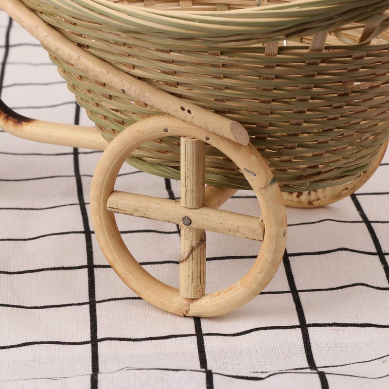 Woven Storage Basket Tricycle Design 22x12x18cm Natural Material For Kitchen Dining Party - Image 5
