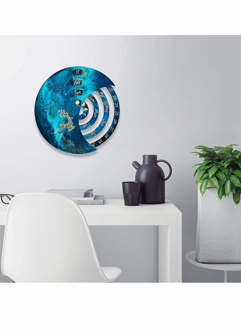SYOSI Moon Calendar Mold, Silicone Resin Mold, Moon Phase Calendar Suitable For Resin Casting, Diy Resin Crafts, Home Office Wall Decoration (3 Pieces)【Moon Perpetual Calendar Resin Mold】 -Moon Perpetual Ca  - Image 3
