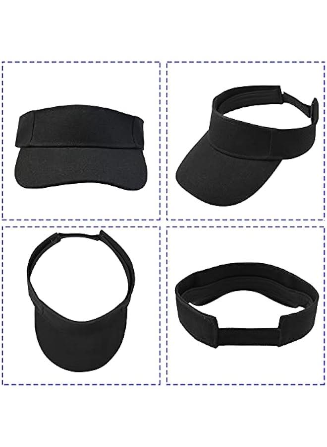 Generic 5 Pieces of Adjustable Sport Visors Sun Visor Hats Cap Visors for Women and Men - Image 3