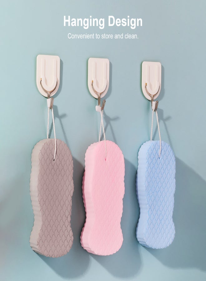 Exfoliating Bath Sponge Body Scrubber Skin Cleansing Soft Shower Sponge for A Whole Family - Image 4