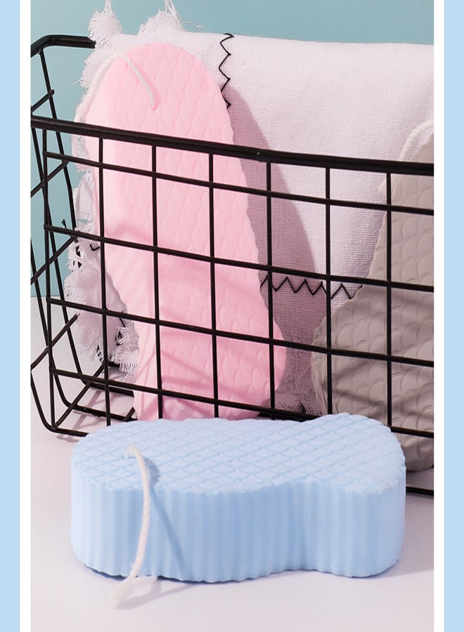 Exfoliating Bath Sponge Body Scrubber Skin Cleansing Soft Shower Sponge for A Whole Family - Image 3