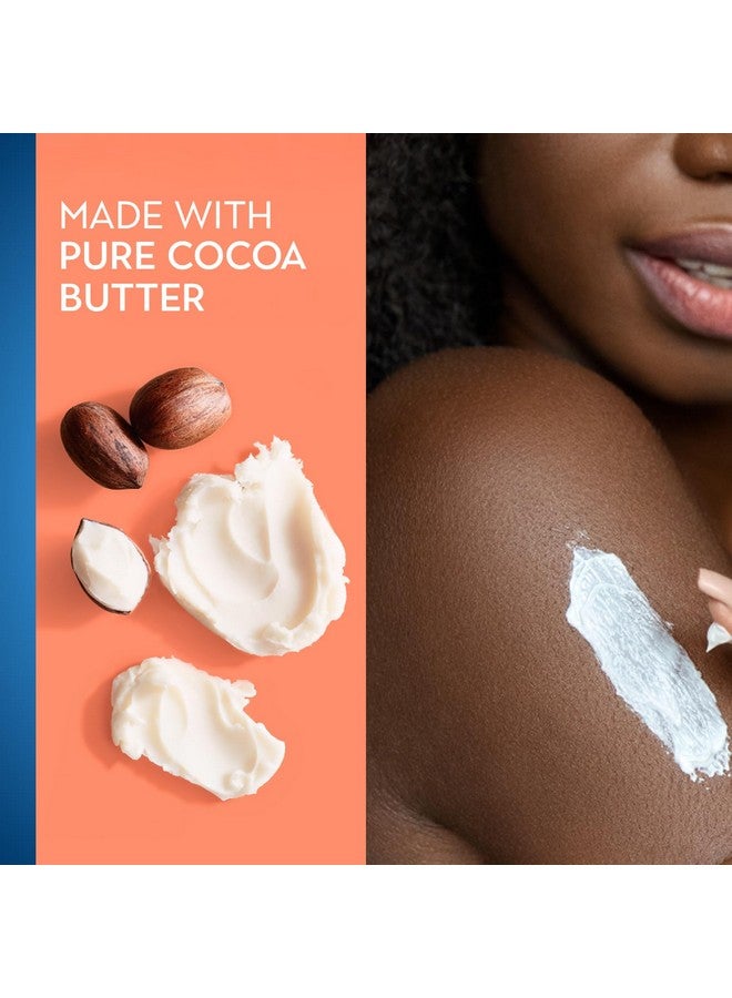 فازلين كريم فازلين للجسم بخلاصة الكاكاو، عبوة من 6 قطع - كريم مرطب بزبدة الكاكاو النقية يدوم 48 ساعة للبشرة الجافة، حجم مناسب للسفر، 2.53 أونصة سائلة - Image 4