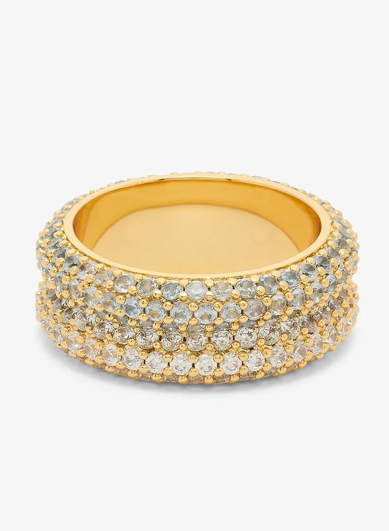 GUESS Essenza Pave Double Ring