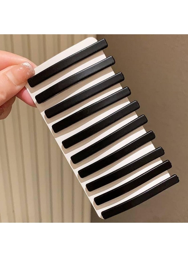 KISKY دبابيس شعر كيسكي بوبى، 10 قطع دبابيس شعر بنية للنساء، 3 إنش دبابيس شعر غير لامعة، بارتيه أكريليك، دبابيس شعر رفيعة موراندي، إكسسوارات شعر كورية، مشبك بسيط (أسود) - Image 3