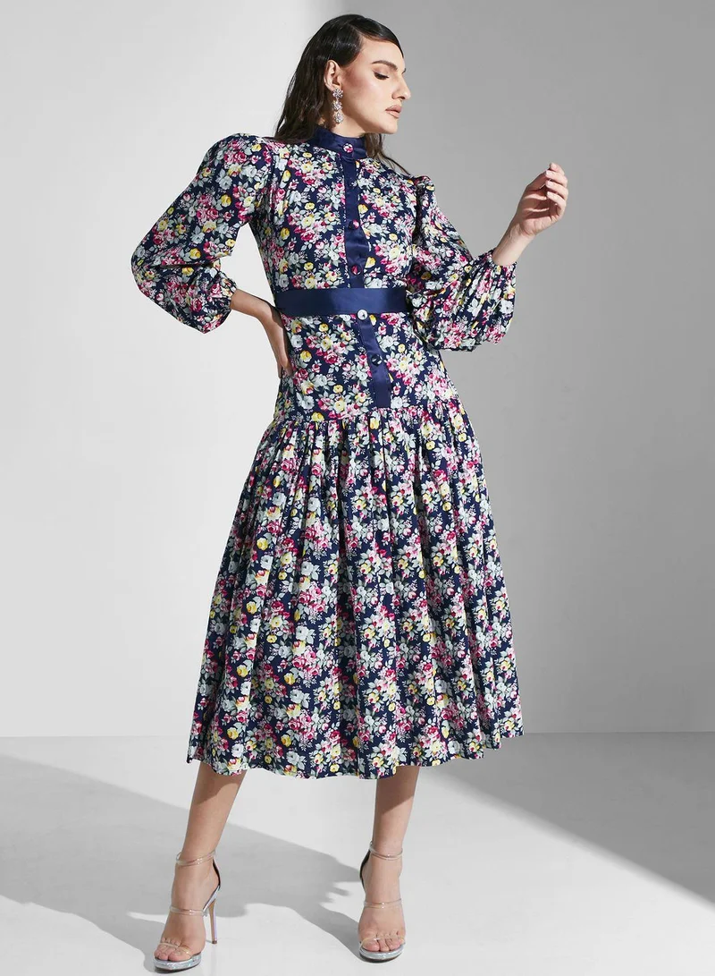 جولدن ابل Floral Printed Dress