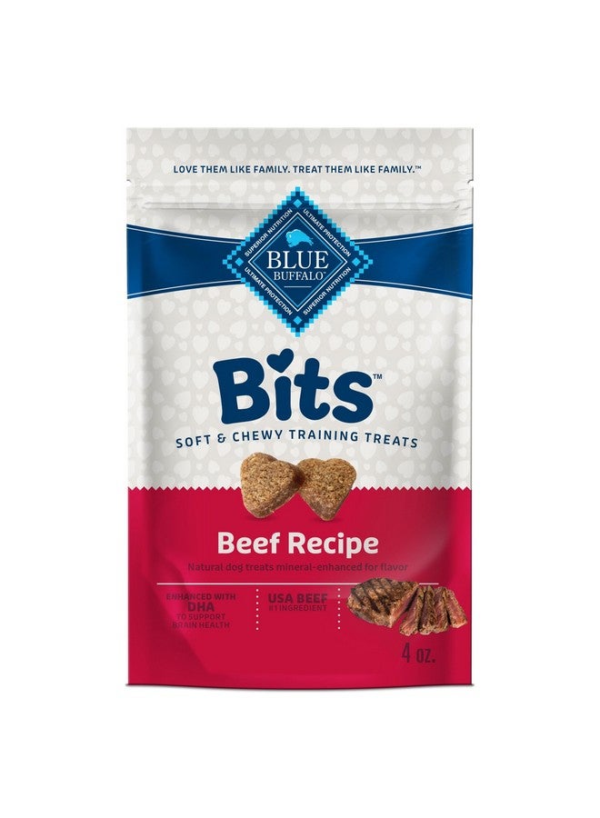 بلو بافلو مكافآت الكلاب الناعمة من بلو بافالو بيتس للتدريب، مصنوعة من مكونات طبيعية ومعززة بحمض الدوكوساهيكسانويك، وصفة لحم بقري، كيس 4 أونصات - Image 4