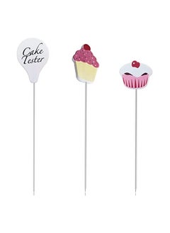 erorex 【3 Pcs】 Cake Tester Needle Reusable Metal Cake Probe Cake Testing Needle for Baking,Home Bakery Muffin Bread Skewer Cake Testing Stick  - Image 1